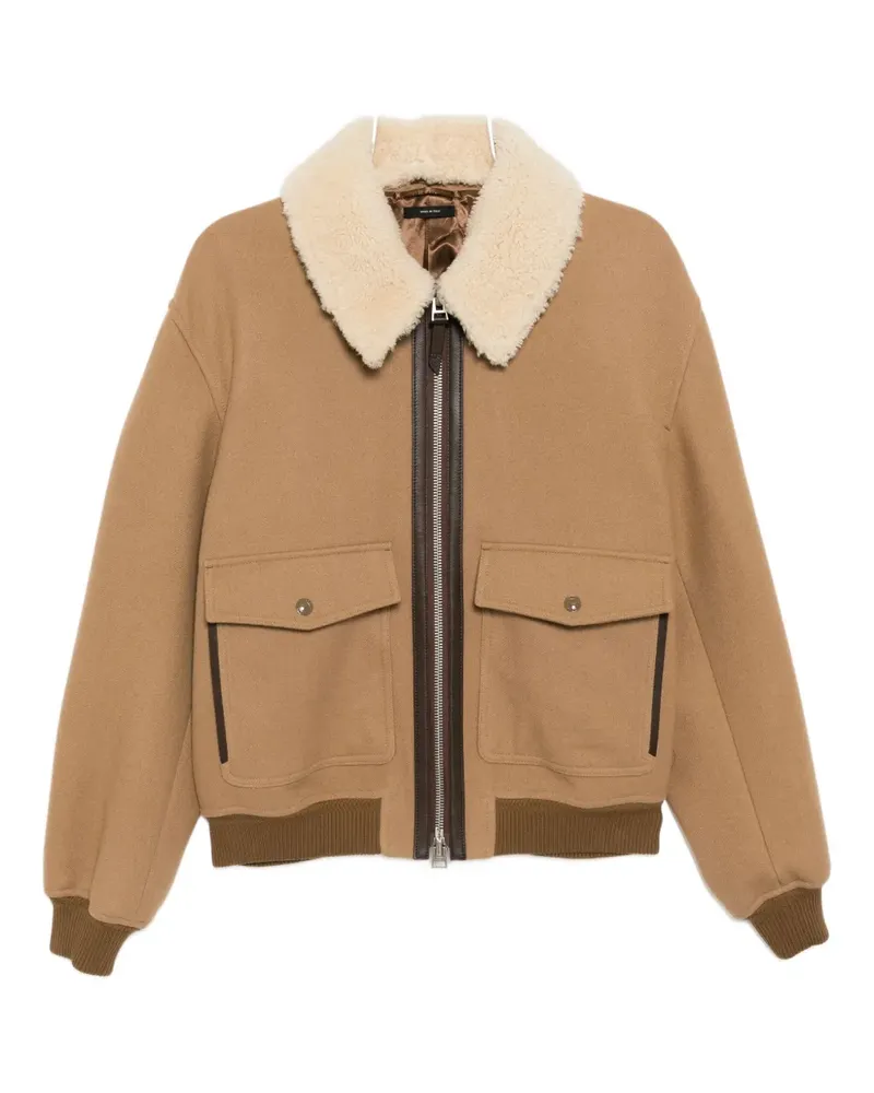 Tom Ford Jacke mit Zwei-Wege-Reißverschluss - Braun Braun