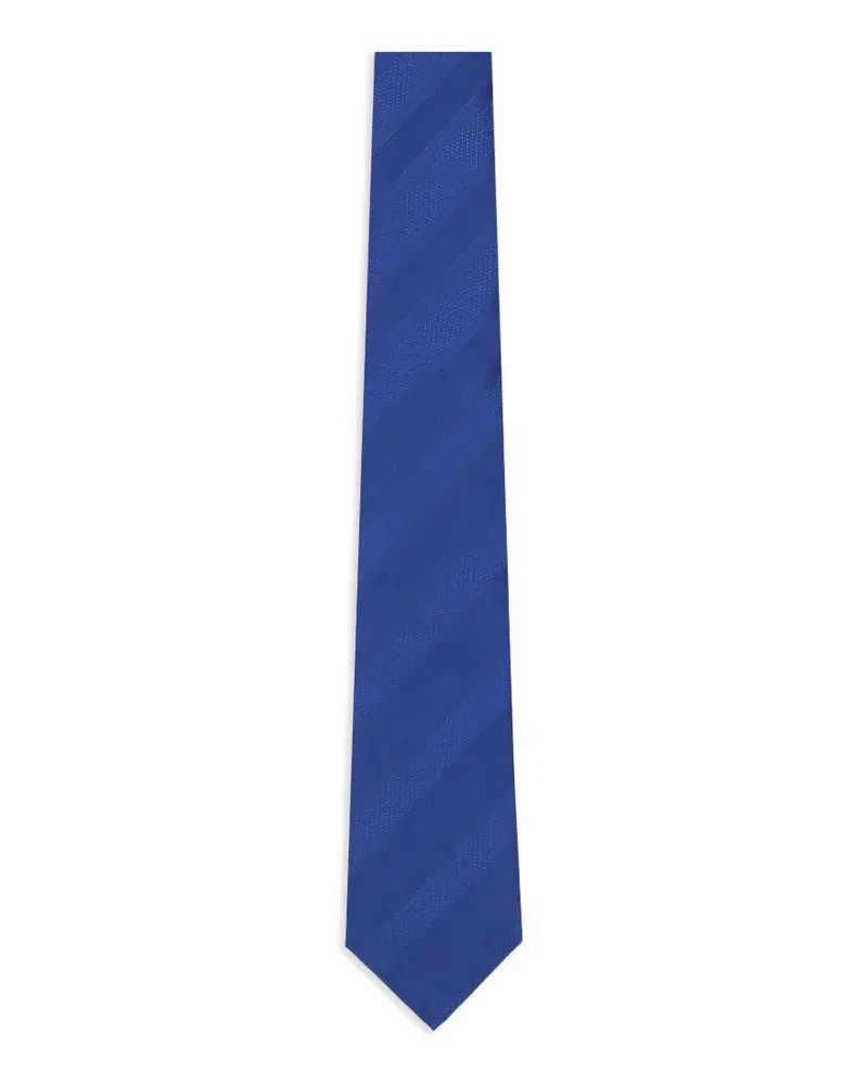 Brunello Cucinelli diagonal-stripe tie - Blau Blau