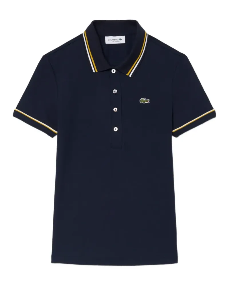 Lacoste Poloshirt mit Logo-Patch - Blau Blau