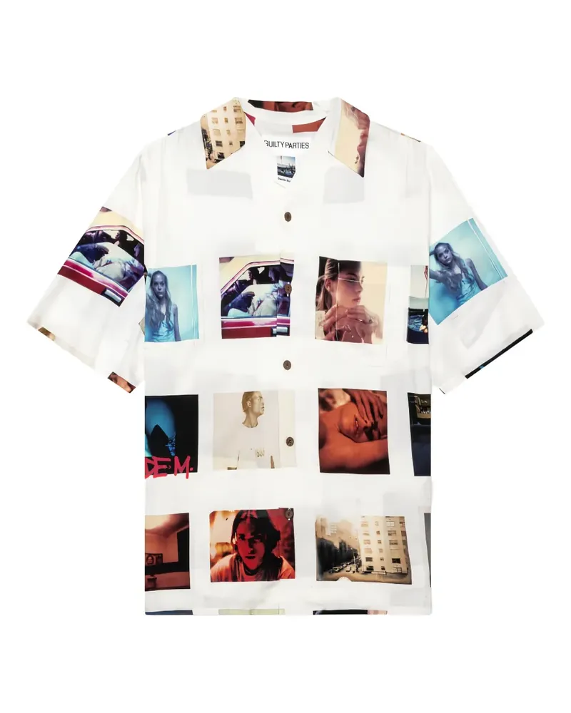 Wacko Maria Davide Sorrenti Hawaiian Type-1 Hemd mit Print - Weiß Weiß