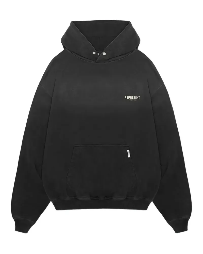 REPRESENT Hoodie mit Logo-Print - Grau Grau