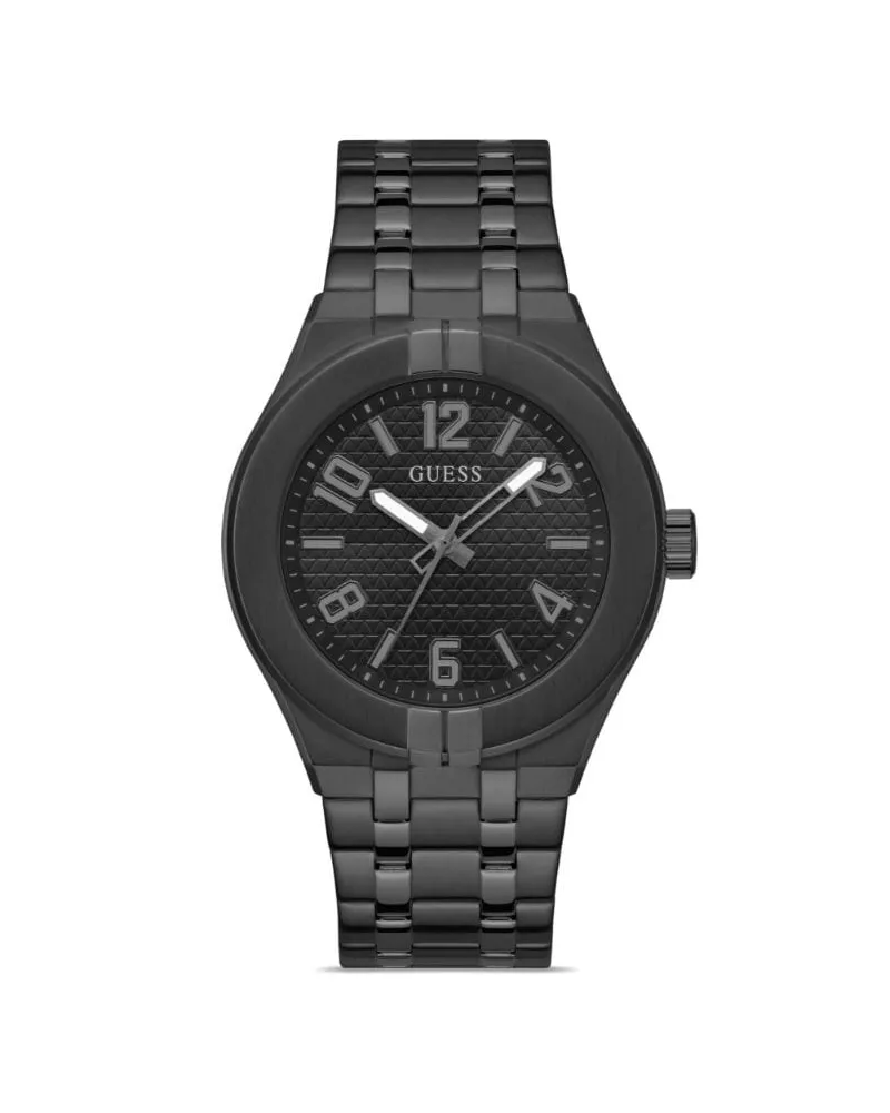 Guess Edelstahl Batterie 44mm Schwarz