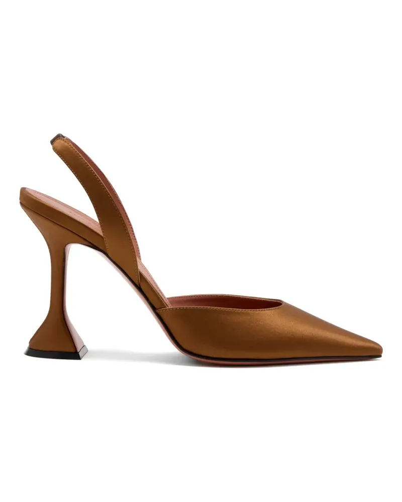 Amina Muaddi Holli Pumps 95mm - Braun Braun