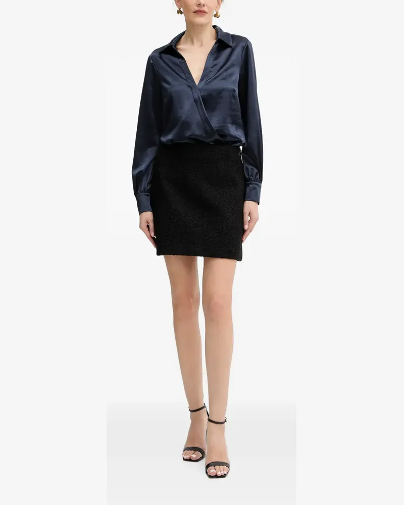 Guess Boucle-Minirock mit hohem Bund - Schwarz Schwarz