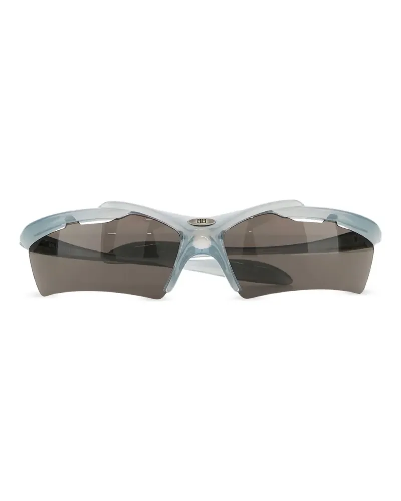 Balenciaga Turbo Sonnenbrille mit eckigem Gestell - Grau Grau