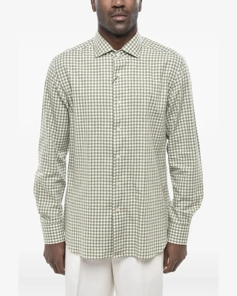 Corneliani Kariertes Vichy Hemd - Grün Grün