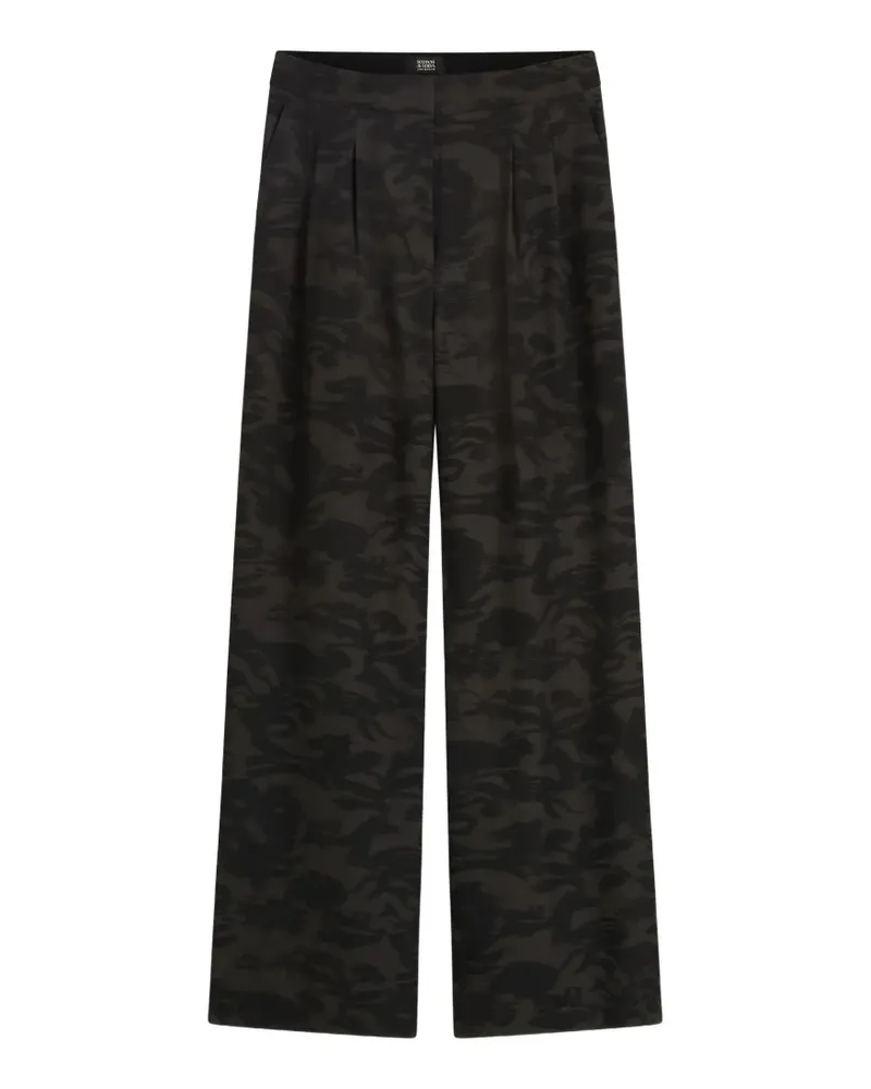 Scotch&Soda abstract-print trousers - Schwarz Schwarz