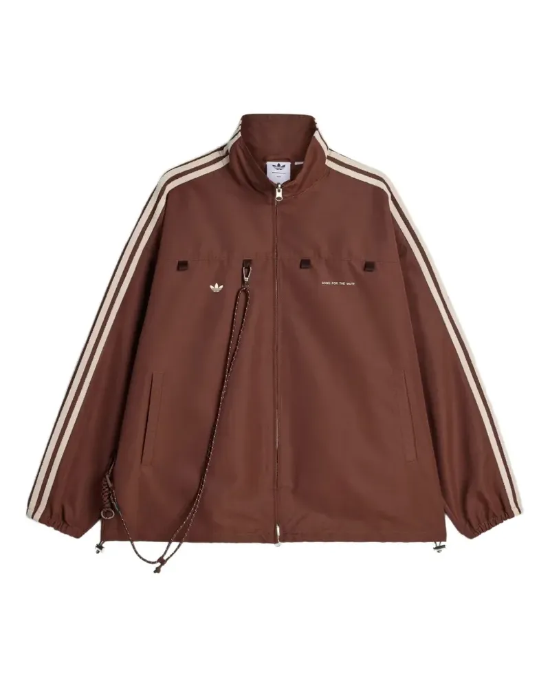 adidas x Song for The Mute 007 side-stripe check-pocket jacket - Braun Braun