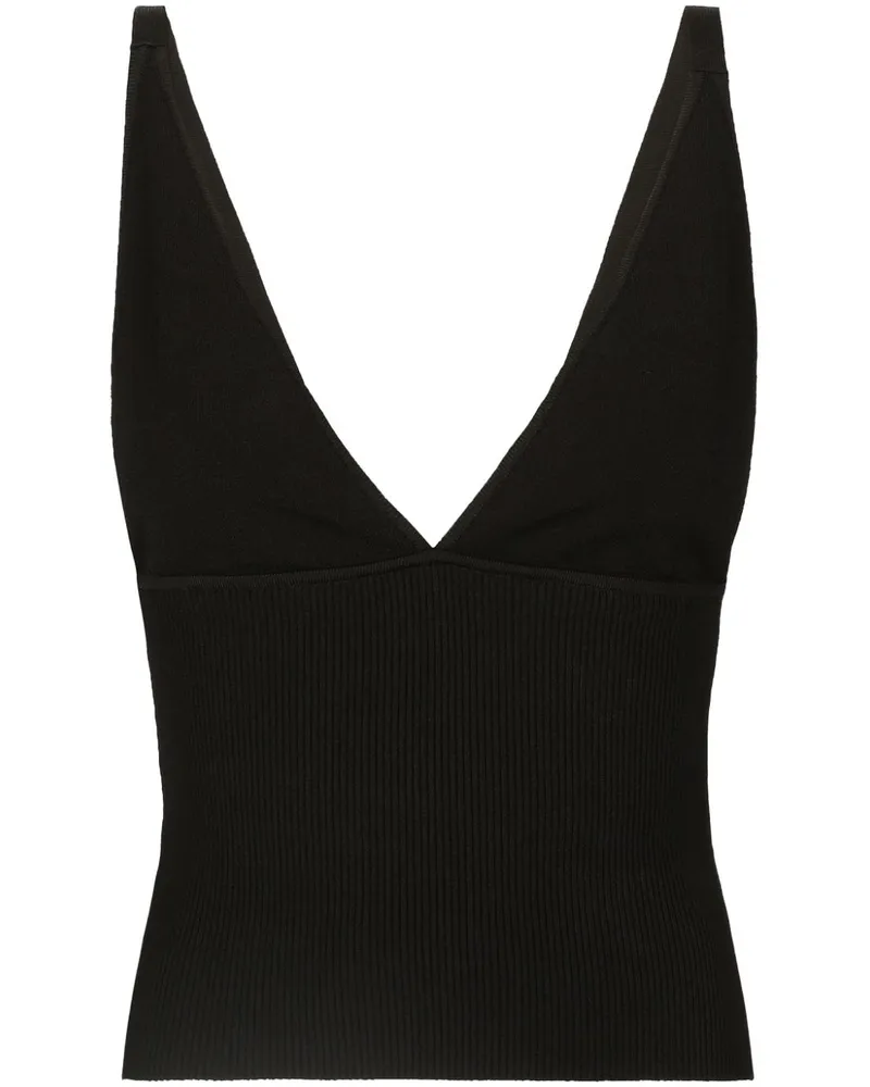 Dolce & Gabbana Geripptes Tanktop - Schwarz Schwarz