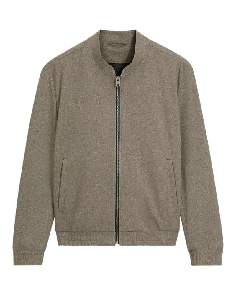 HUGO BOSS zip-up bomber jacket - Nude Nude