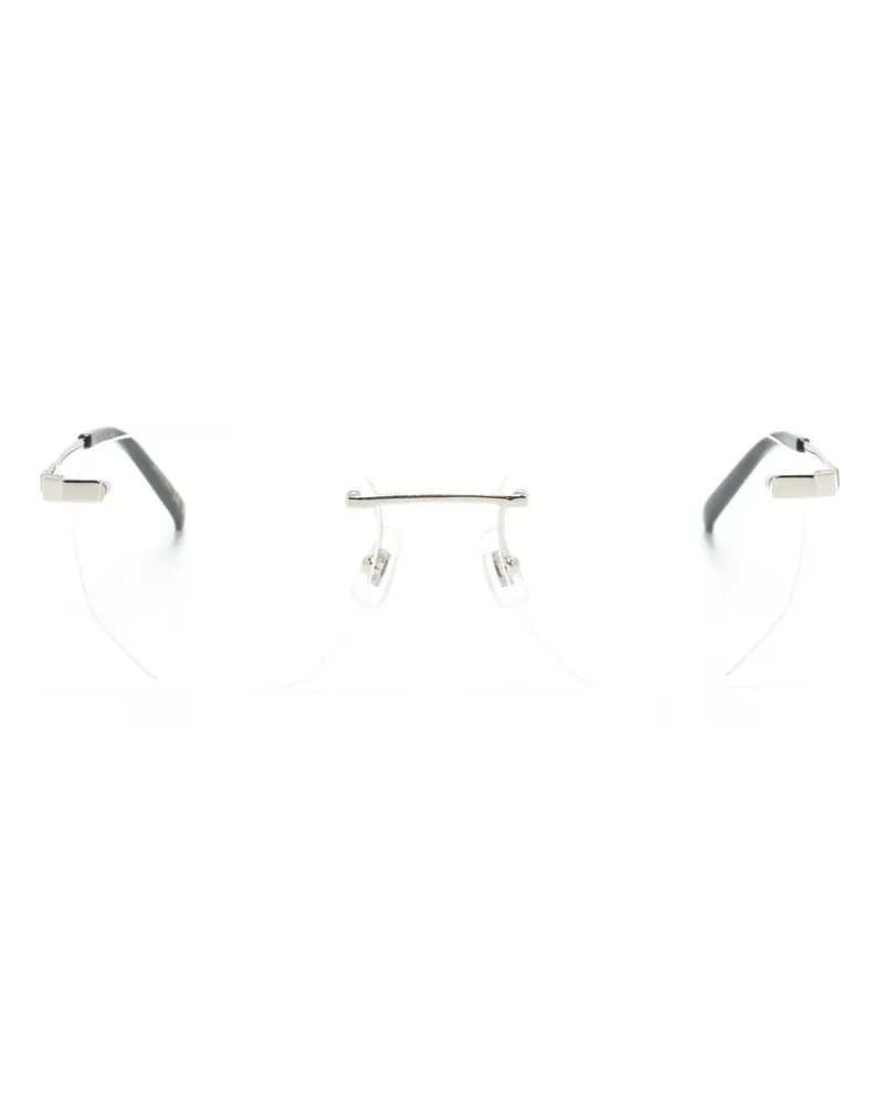 Dunhill Brille mit geometrischem Gestell - Schwarz Schwarz