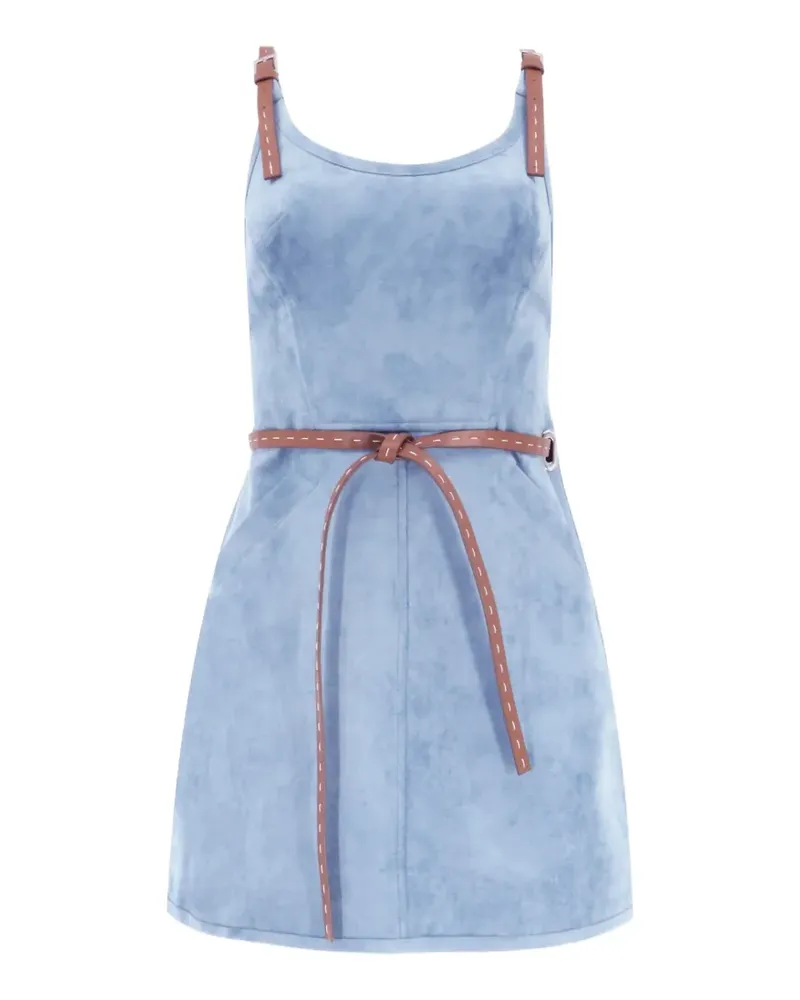 Alexis Kacen belted mini dress - Blau Blau