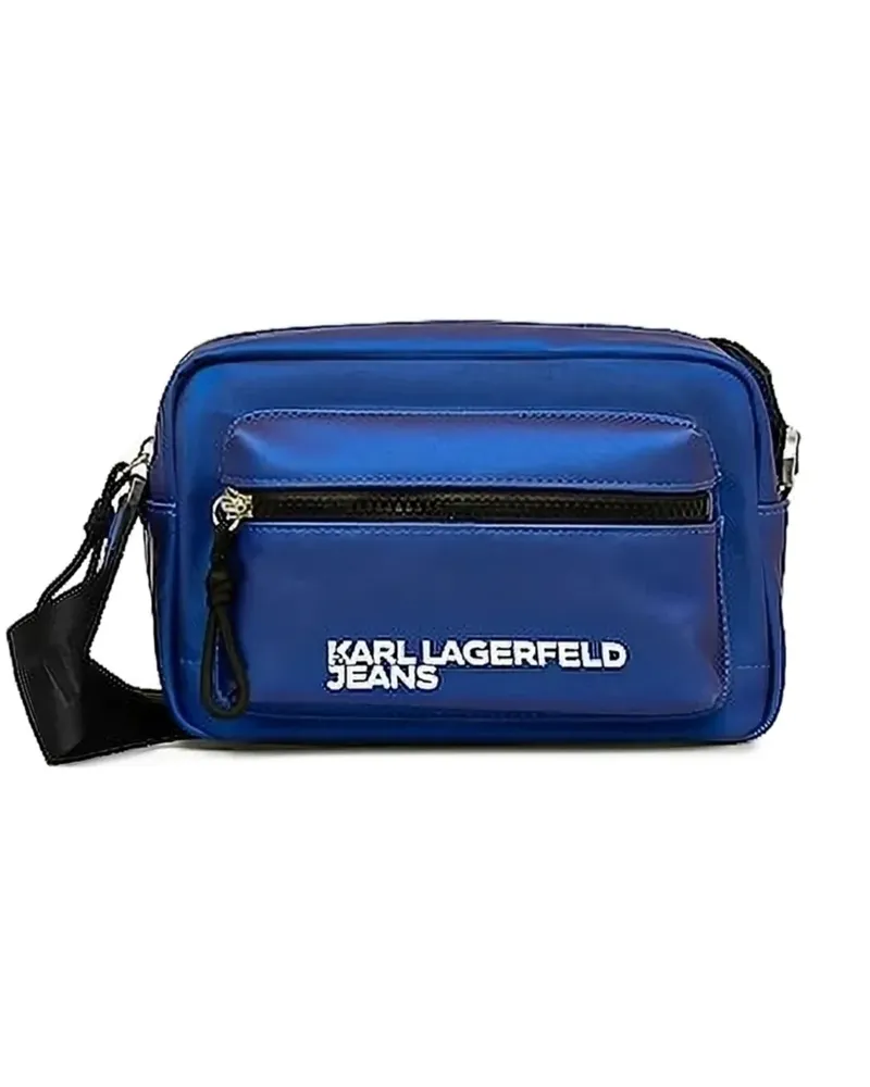 Karl Lagerfeld Schultertasche mit Logo - Blau Blau