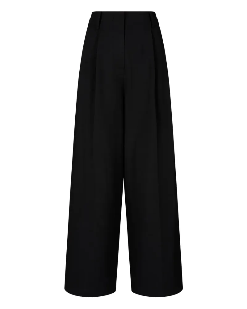 STUDIO TOMBOY pleated wide-leg trousers - Schwarz Schwarz
