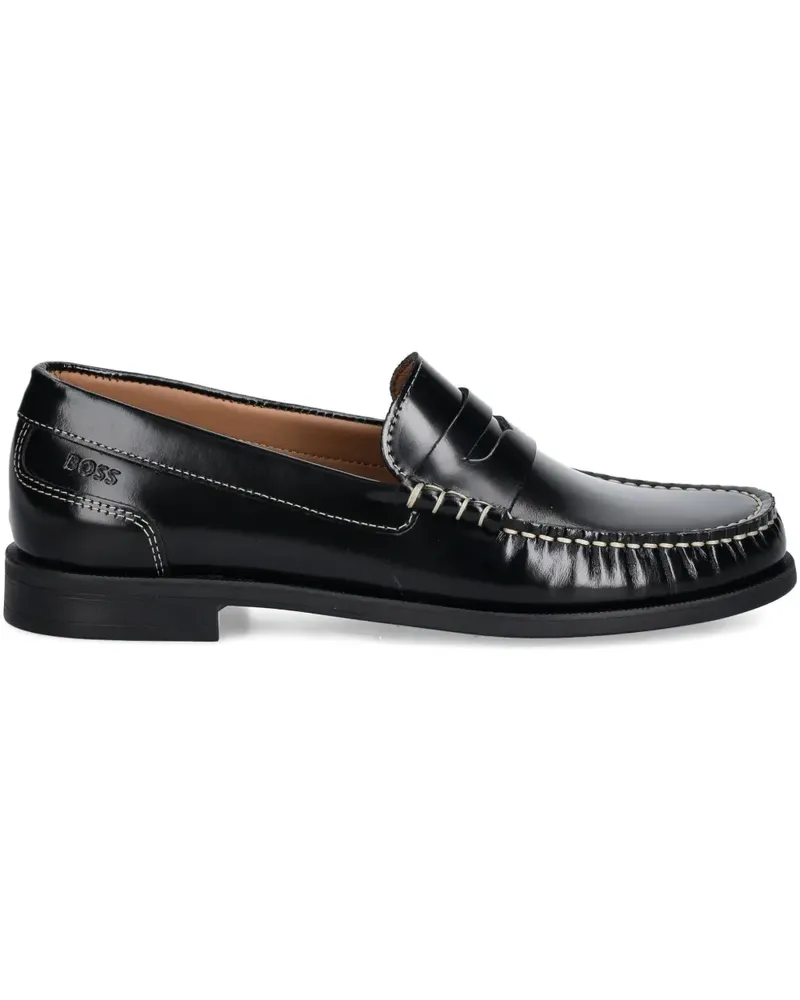 HUGO BOSS Klassische Penny-Loafer - Schwarz Schwarz