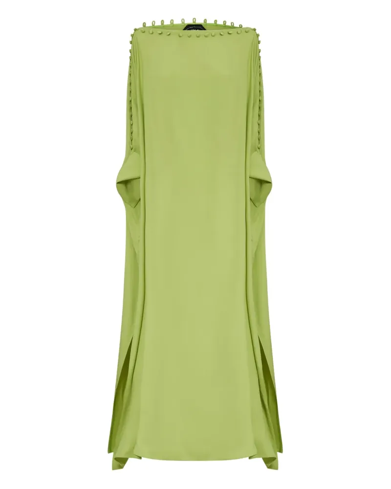 Taller Marmo One-Shoulder-Kaftan mit Knopfdetail - Grün Grün