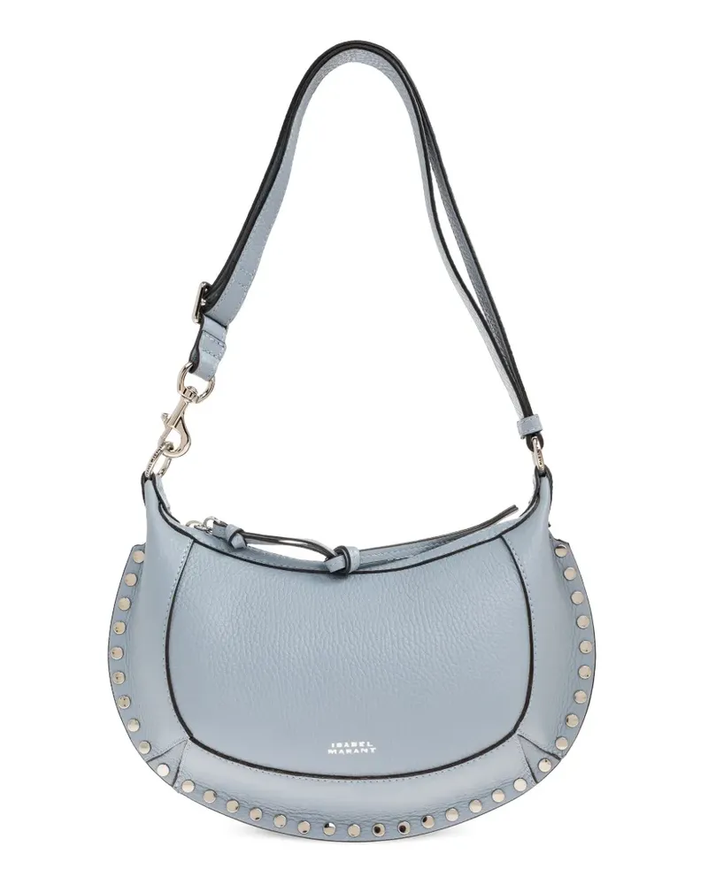Isabel Marant Oskan Moon studded leather shoulder bag - Blau Blau