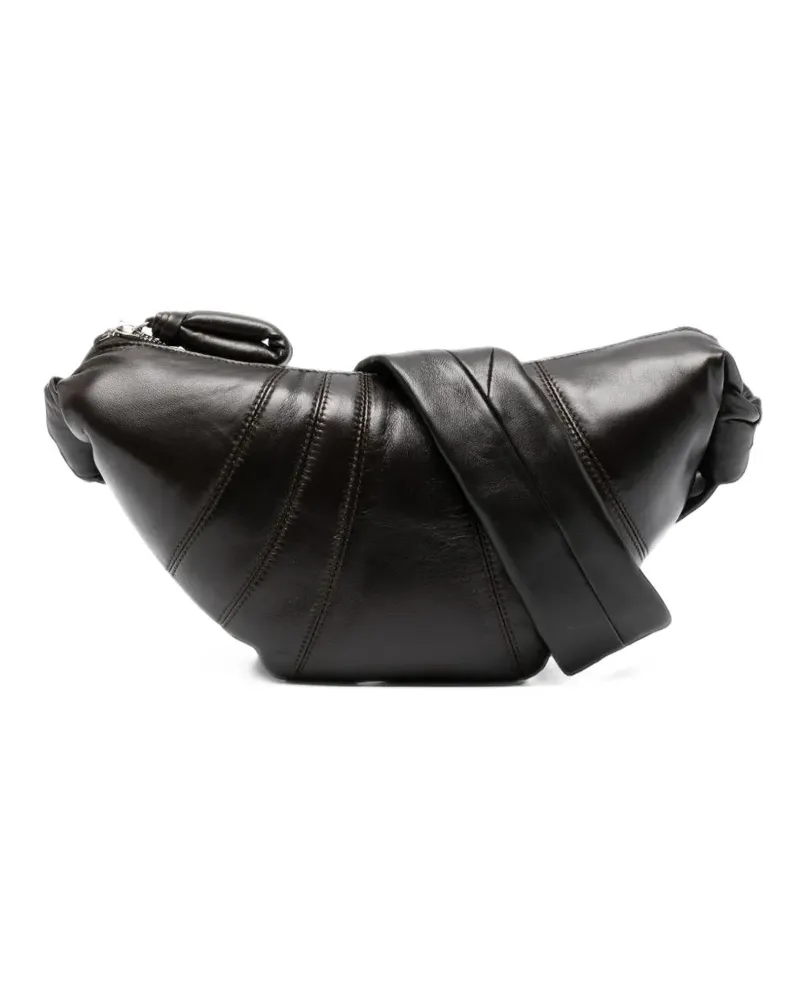 Christophe Lemaire Kleine Croissant Tasche aus Leder - Braun Braun
