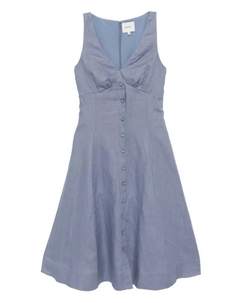 Reformation Sebastien Leinenkleid - Blau Blau
