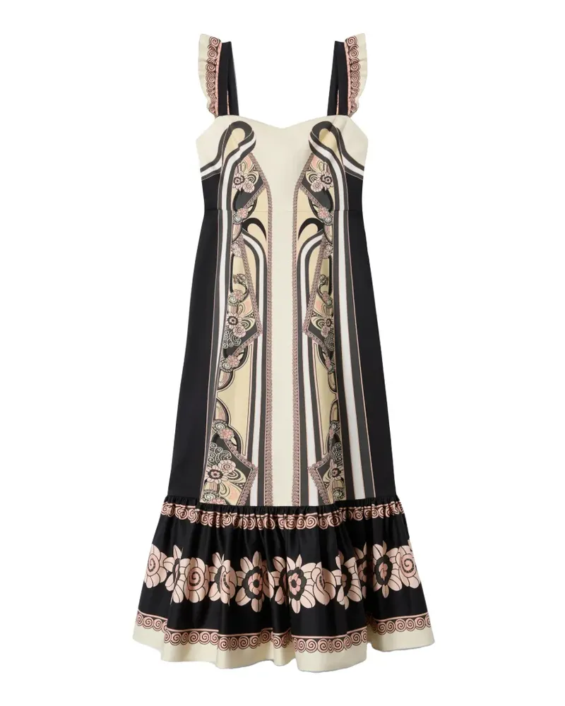 La DoubleJ Gingerbread Blumenkleid - Schwarz Schwarz