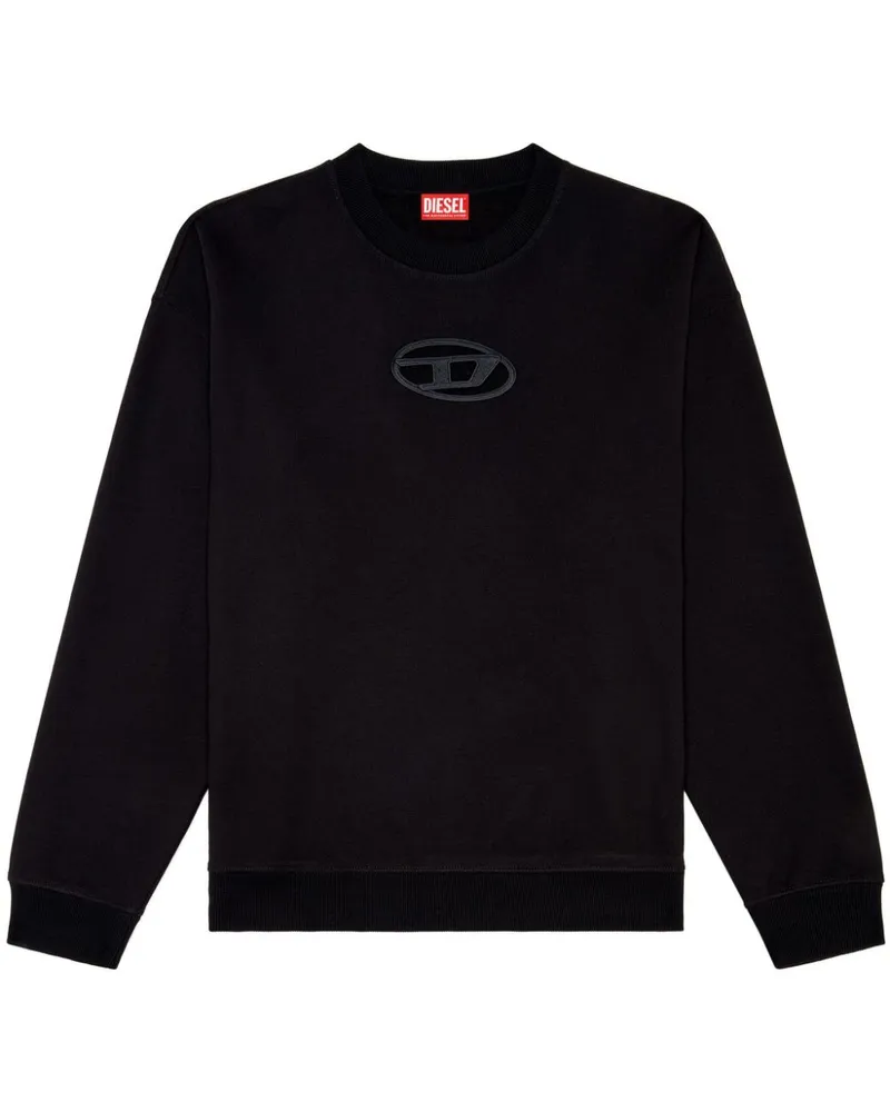 Diesel Sweatshirt mit Cut-Out - Schwarz Schwarz