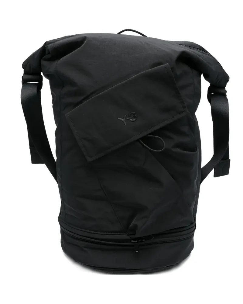Y-3 logo backpack - Schwarz Schwarz