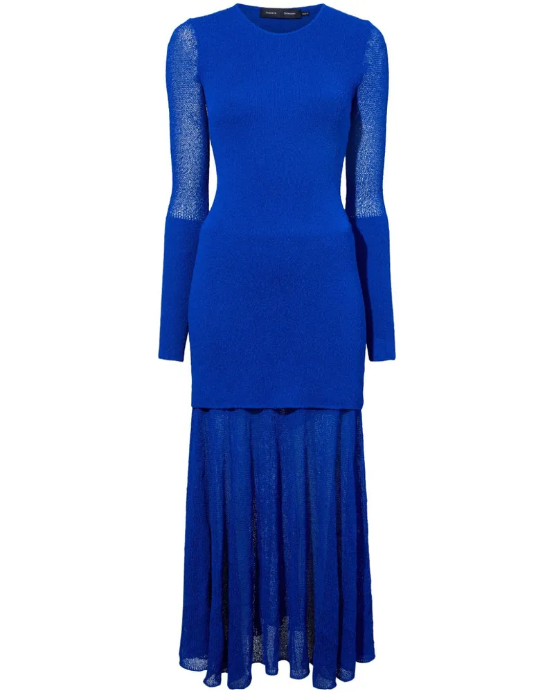 Proenza Schouler Fein gestricktes Anita Maxikleid - Blau Blau