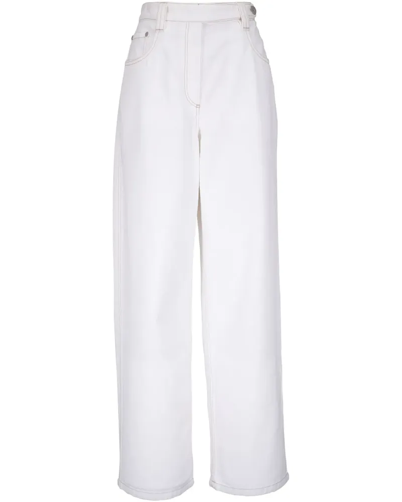 Brunello Cucinelli Jeans mit geradem Bein - Weiß Weiß