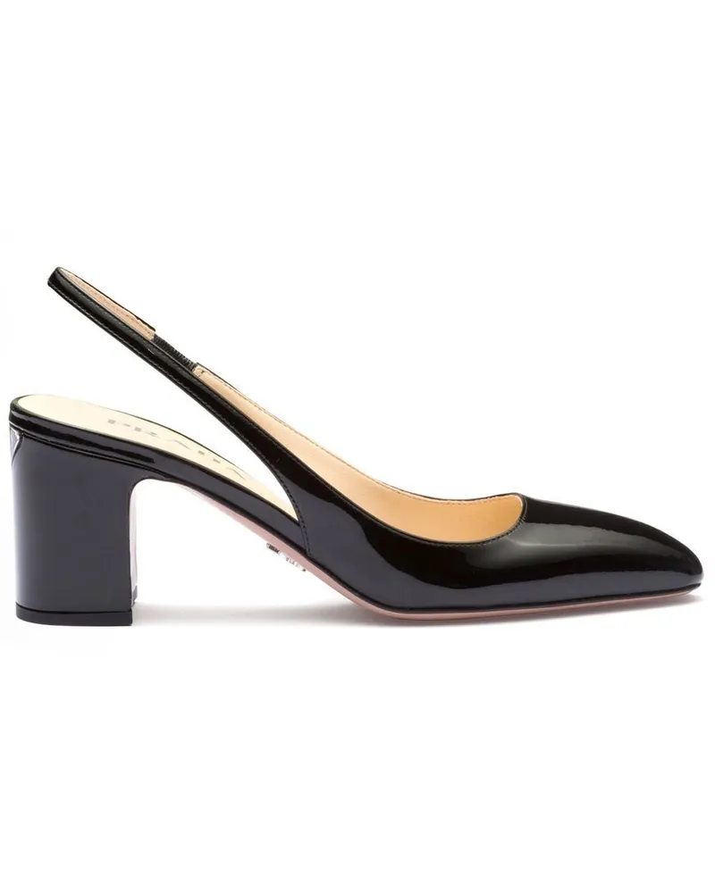 Prada Pumps aus Lackleder Schwarz