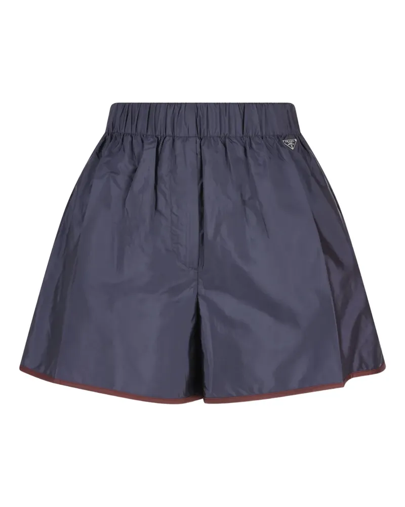 Prada Shorts mit Triangel-Logo - Blau Blau