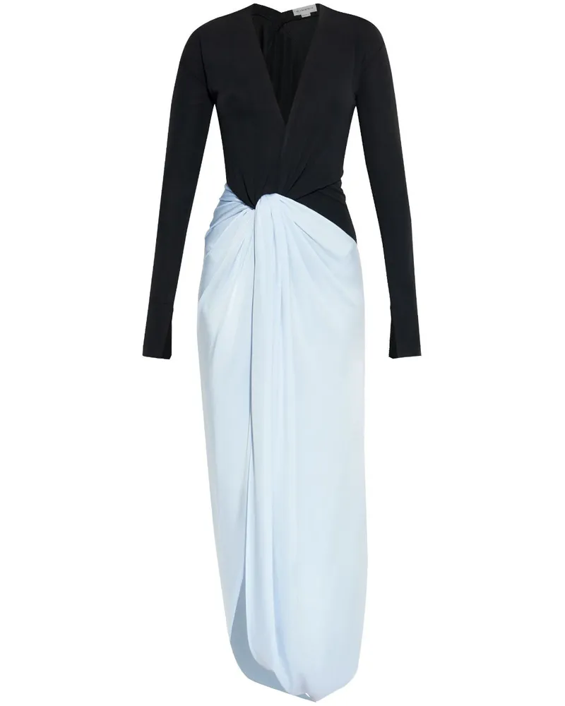 Victoria Beckham Jersey-Abendkleid mit Knoten - Schwarz Schwarz