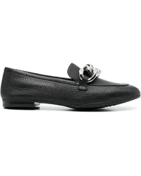 Casadei Loafer mit Statement-Kette Schwarz