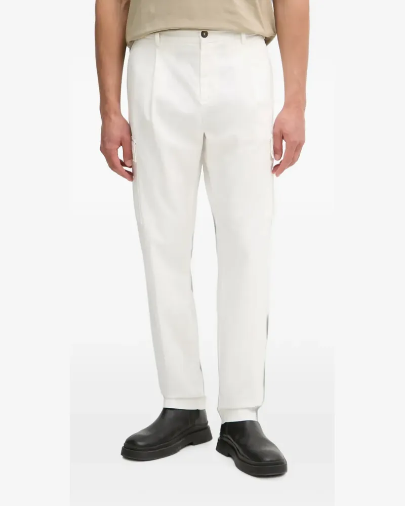 Aeronautica Militare pleated straight-leg trousers - Weiß Weiß