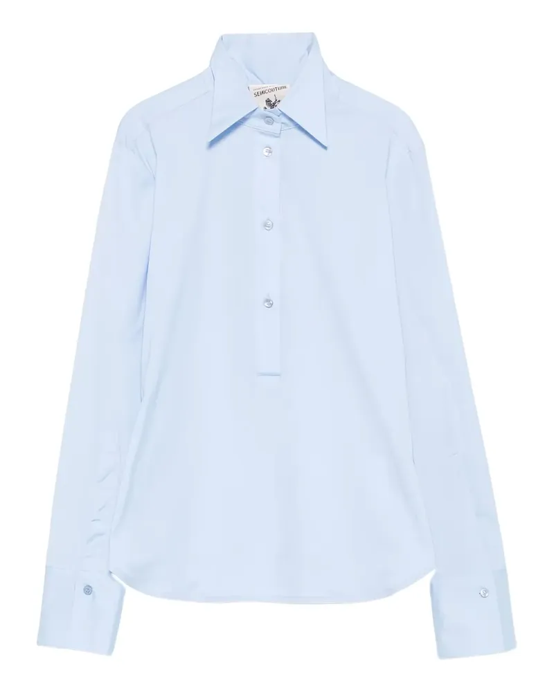 Semicouture Klassische Bluse - Blau Blau