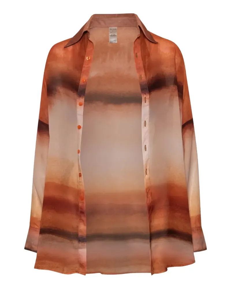 Baobab Collection Hemd mit Sheer-Effekt - Orange Orange