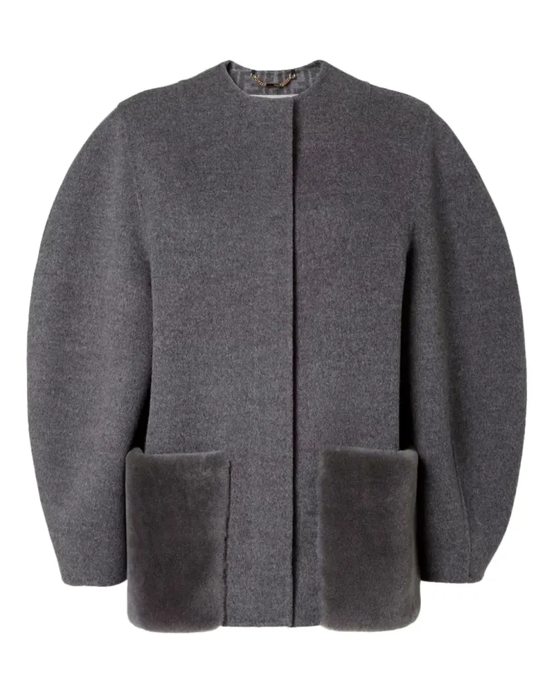 Fendi Jacke mit aufgesetzten Taschen - Grau Grau