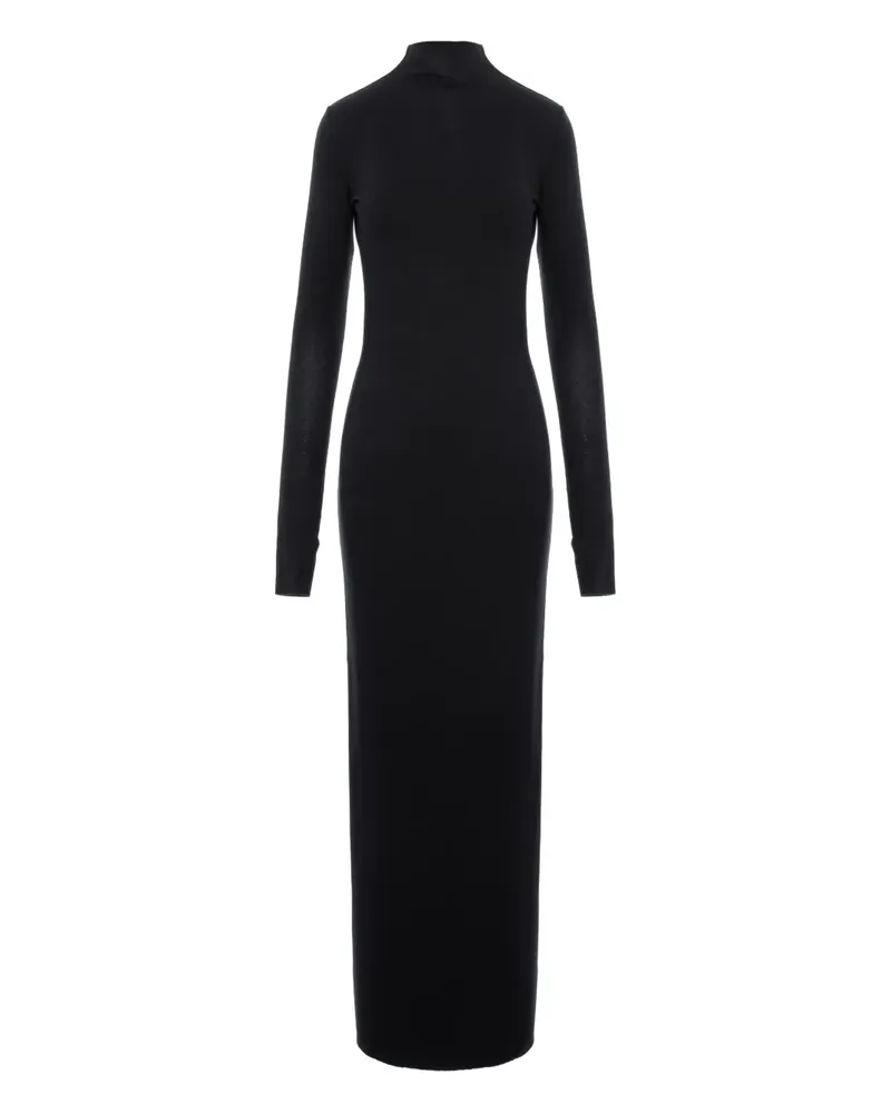 MANURÍ Marianne 2.6 Kleid mit offenem Rücken - Schwarz Schwarz