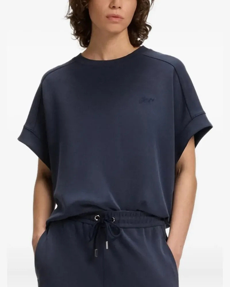 HUGO BOSS T-Shirt mit Logo-Stickerei - Blau Blau