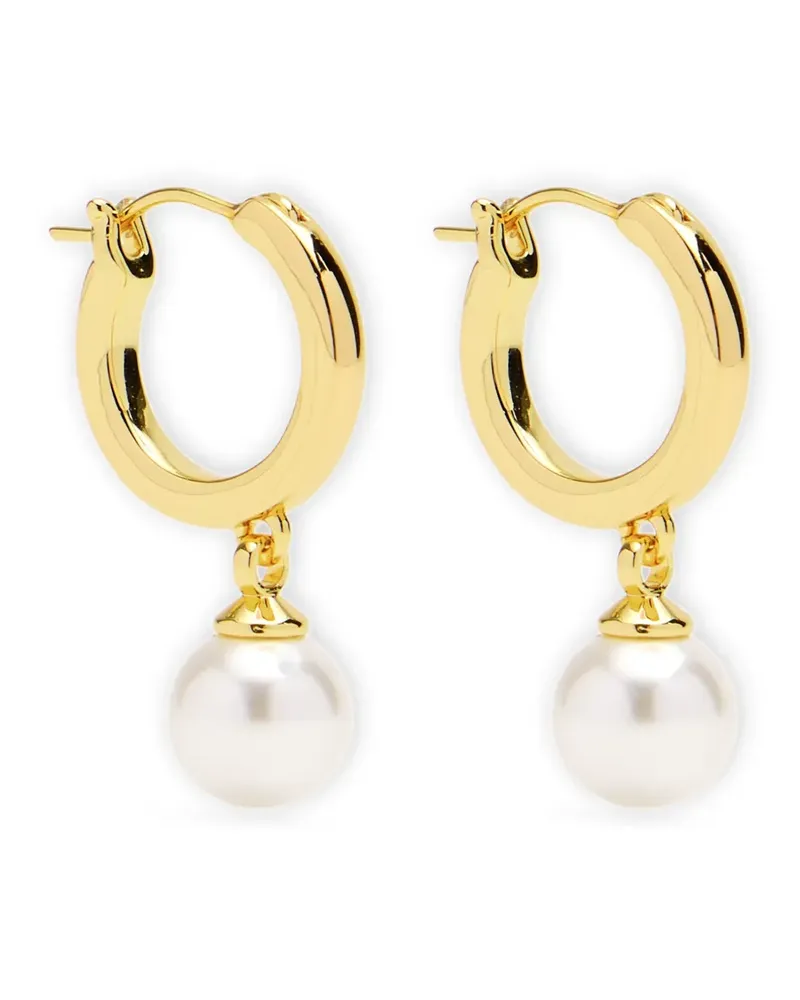 Self-Portrait Hängeohrringe mit Perle - Gold Gold