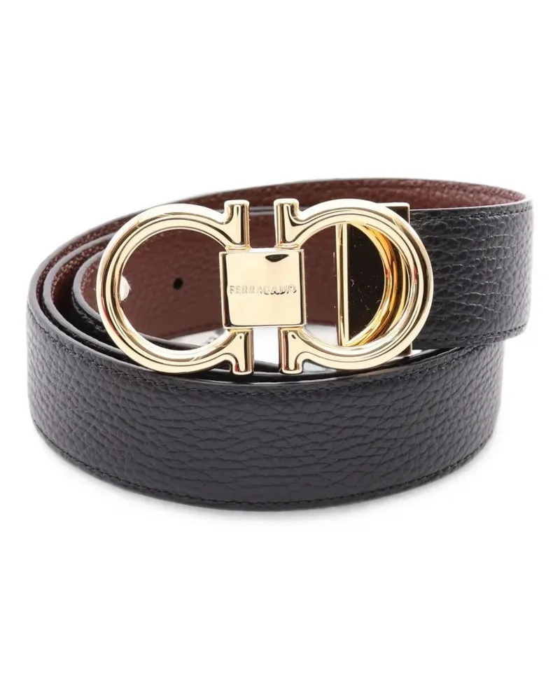 Ferragamo Gancini buckle belt - Schwarz Schwarz