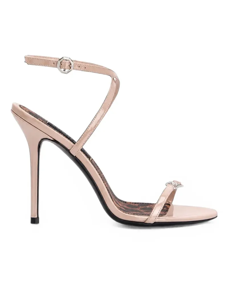 Philipp Plein patent-leather high-heels sandals 11 - Nude Nude