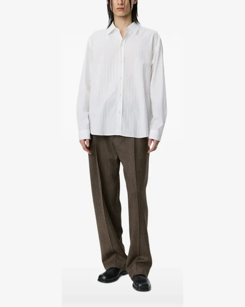 Mfpen Auditorium striped shirt - Weiß Weiß