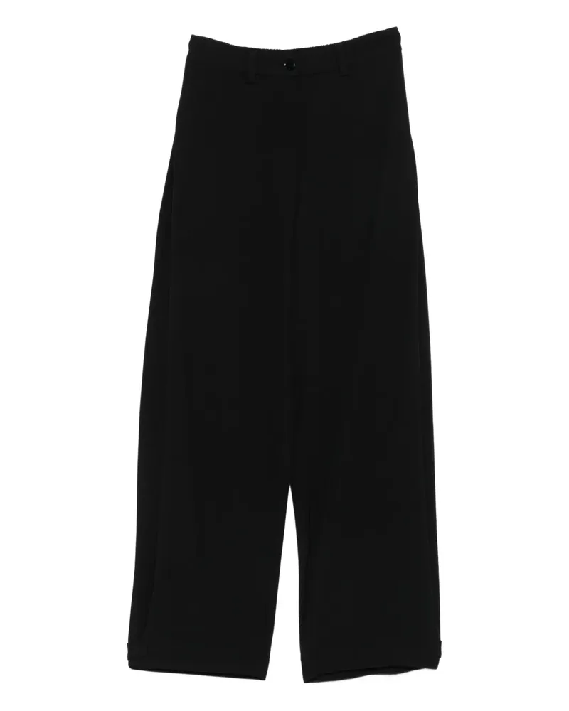Patrizia Pepe Hose mit weitem Bein - Schwarz Schwarz