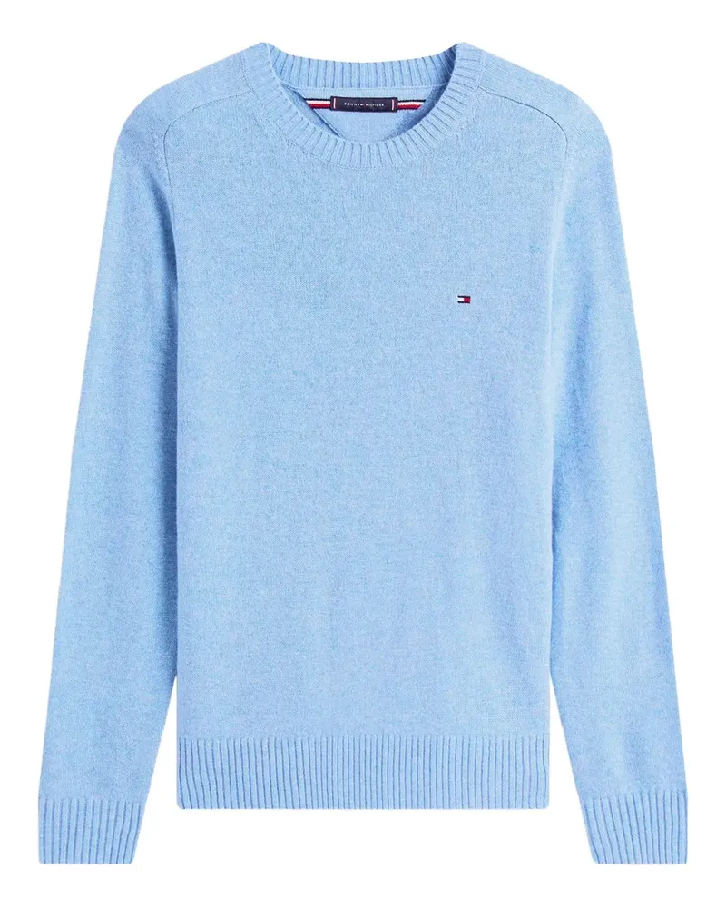 Tommy Hilfiger Pullover mit rundem Ausschnitt - Blau Blau