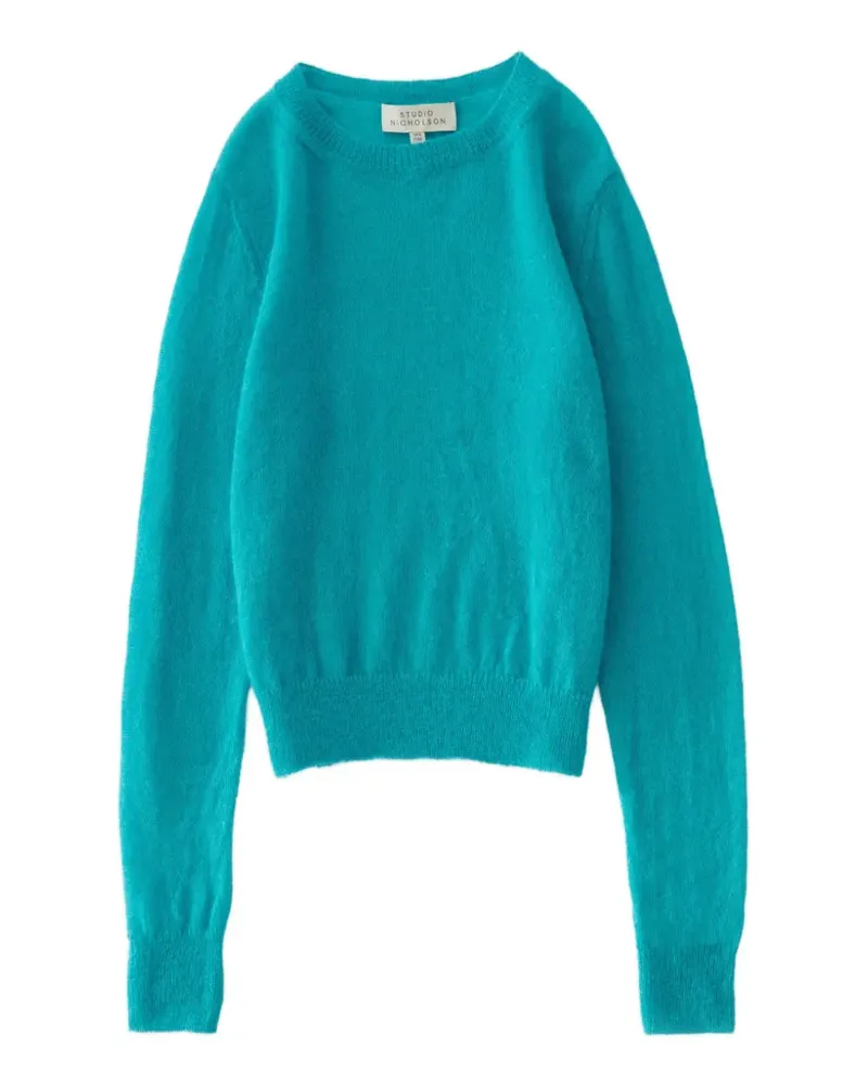 Studio Nicholson Eyla Pullover mit geripptem Besatz - Blau Blau