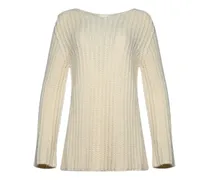 Pullover mit Rundhalsausschnitt - Nude