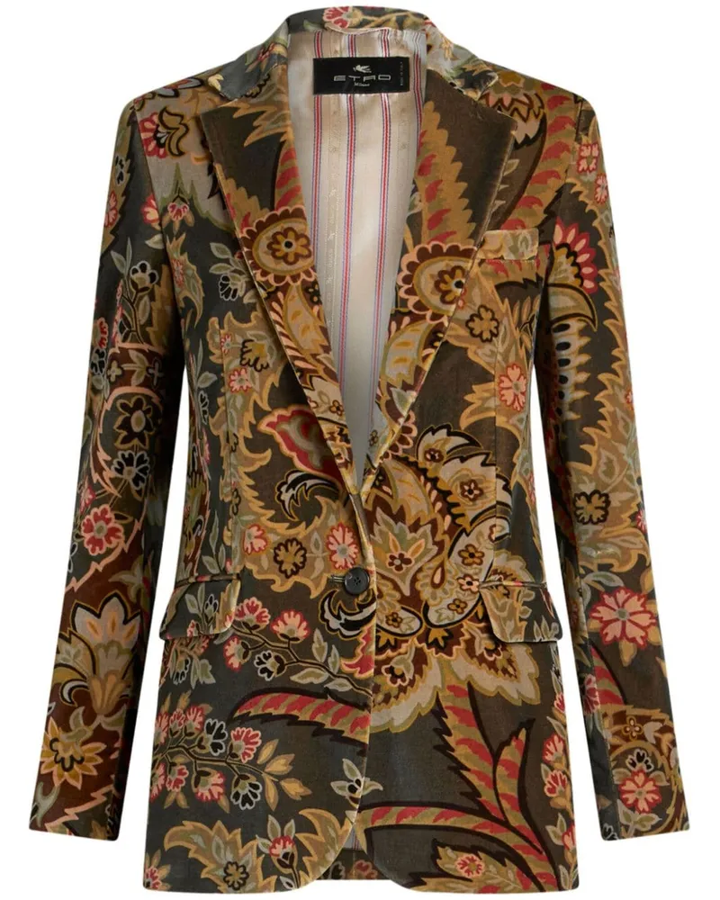 Etro Blazer mit Paisley-Print - Braun Braun