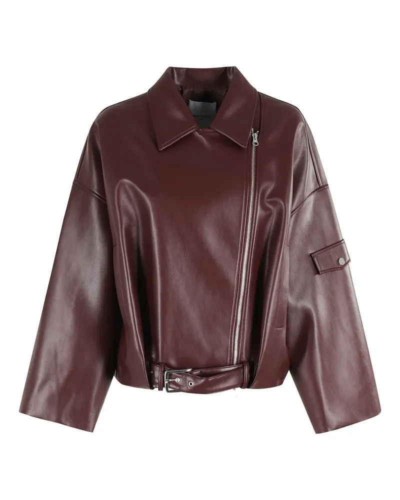 Isabelle Blanche belted pocket jacket - Rot Rot