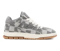 Karierte Sneakers - Grau
