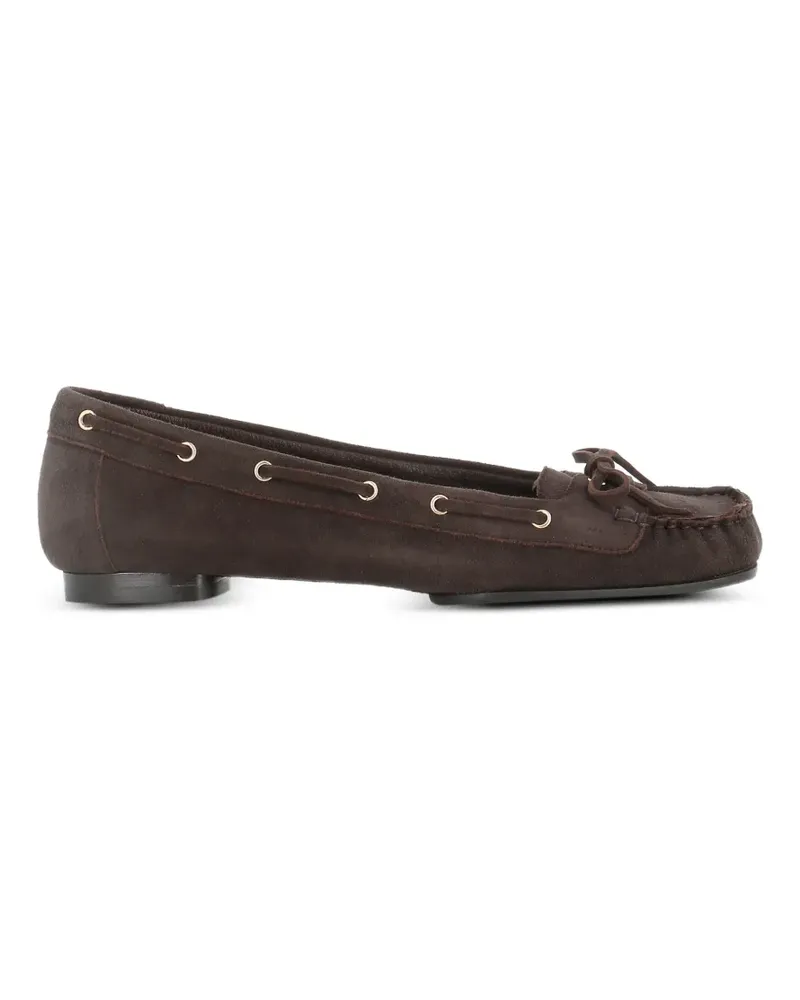 Roberto del Carlo bow-detail loafers - Braun Braun